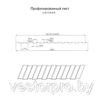 Профнастил С8 0.45мм полиэстер односторонньй матовый, фото 2