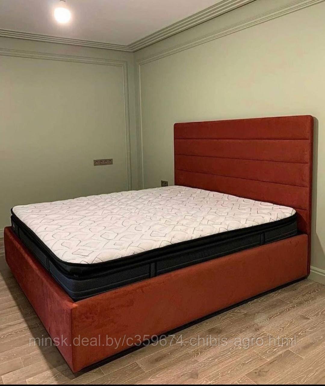 Кровать с мягким изголовьем - фото 1 - id-p146280730