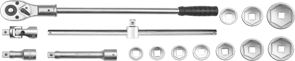 Набор инструмента 3/4" 30-60мм [ 15пр.] CrV "Yato" YT-1334