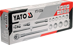 Набор инструмента 3/4" 30-60мм [ 15пр.] CrV "Yato" YT-1334, фото 2