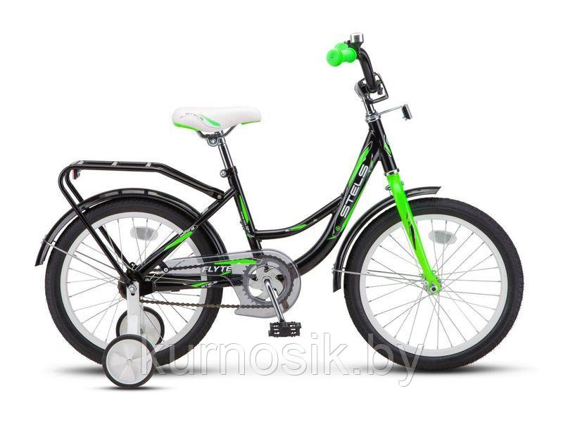 Велосипед детский STELS Flyte 16" Z011 (от 3 до 6 лет) черно-зеленый - фото 1 - id-p146282678