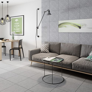 Керамогранит GRASARO Textile G-71 400х400 белый, фото 2