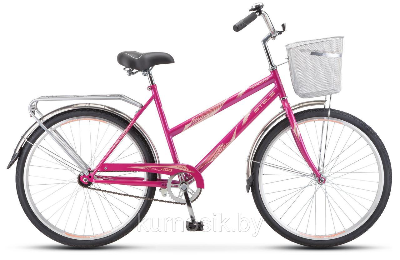 Велосипед женский Stels Navigator-200 Lady 26" с корзиной арт.Z010 бирюзовый - фото 5 - id-p146289122