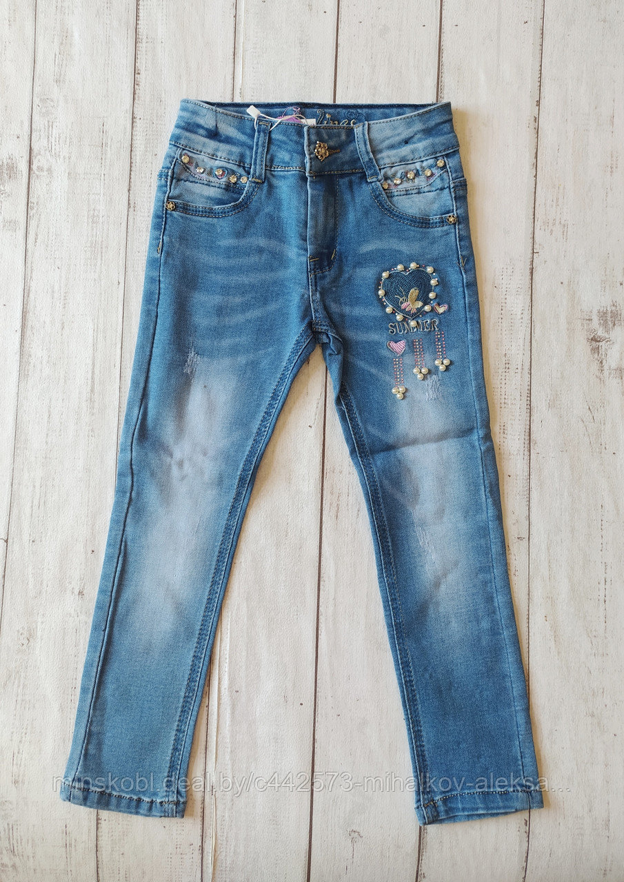 Детские джинсы для девочки, рост 104