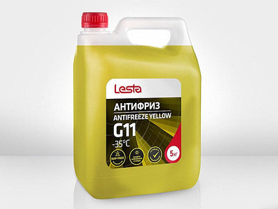 Антифриз LESTA G11 5 кг (желтый) (-35°C)