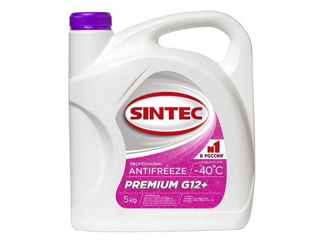 Антифриз Sintec-40 G12 plus PREMIUM 5кг - фото 1 - id-p146299578