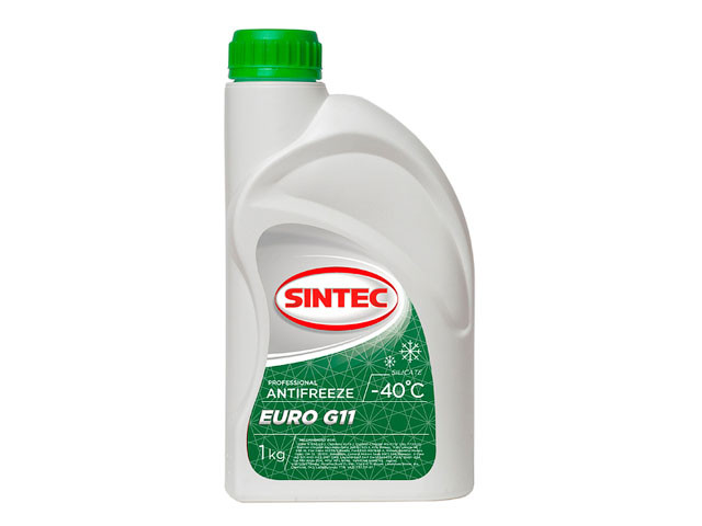 Антифриз Sintec-40 G11 Euro (зеленый) 1кг - фото 1 - id-p146299583