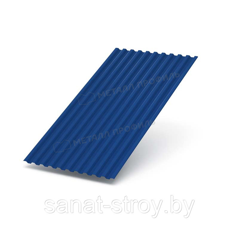 Профилированный лист С-21x1000-A (ПЭ-01-5005-0,4) RAL 5005 Синий насыщенный - фото 1 - id-p146299630