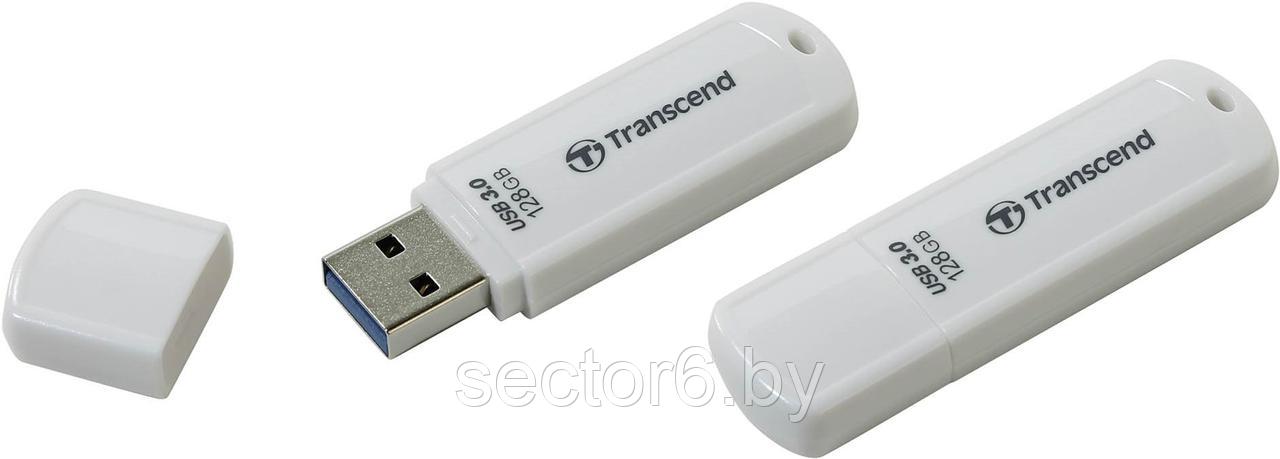 USB Flash Transcend JetFlash 730 128Gb White (TS128GJF730) - фото 1 - id-p146302973