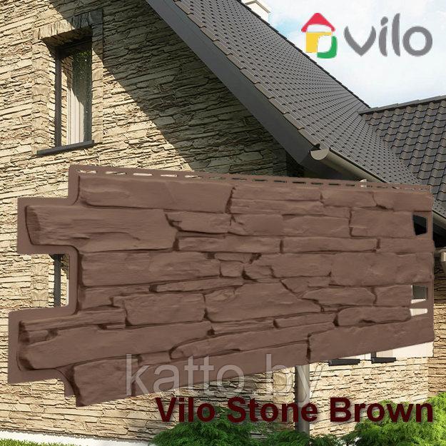Фасадная панель VOX Vilo Stone, Dark Brown (Тёмно-коричневый)