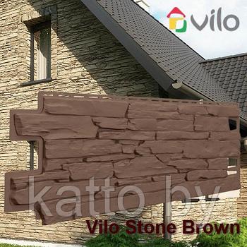 Фасадная панель VOX Vilo Stone, Dark Brown (Тёмно-коричневый)