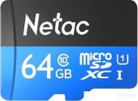 Карта памяти Netac P500 Standard 64GB NT02P500STN-064G-R + адаптер