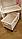 Стеллаж декоративный из массива сосны "Прованс №3" с ящиком В1600мм*Д600мм*Г360мм, фото 4