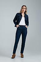 Женские осенние джинсовые синие брюки MARIKA 400/2 темно-синий 42р.