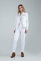 Женские осенние джинсовые белые брюки MARIKA 400/2 белый 42р.