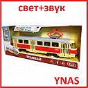 Детский игрушечный автобус со световыми и звуковыми эффектами арт. 9708 ( трамвай, троллейбус в наличии ), фото 2