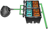 Фильтр проточный Pondtech BIO-SYSTEM 2, для пруда, 100 м3, 20000 л/ч, УФ-лампа 110 Вт, фото 1
