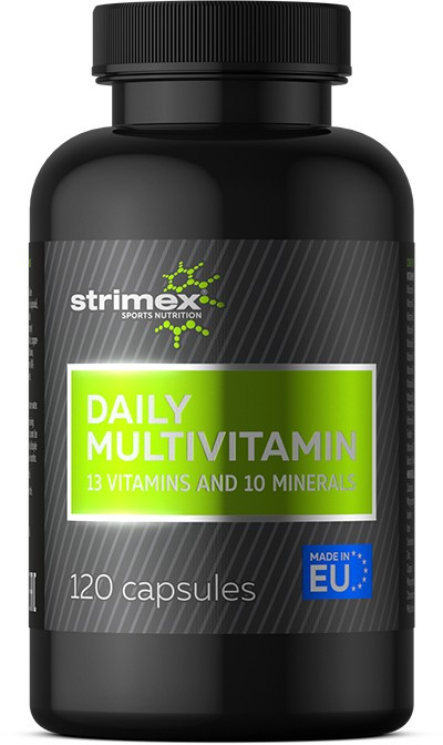 Витамины, минералы и жирные кислоты Strimex Sport Nutrition Daily Multivitamin 120 табл - фото 1 - id-p109300746