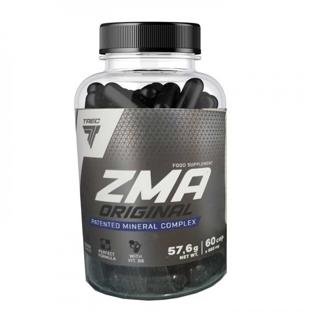 Витамины, минералы и жирные кислоты TREC NUTRITION ZMA Original 60 капсул - фото 1 - id-p146400588