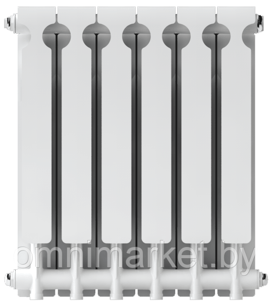 Радиатор алюминиевый НРЗ 500/100 (6 секций), Россия