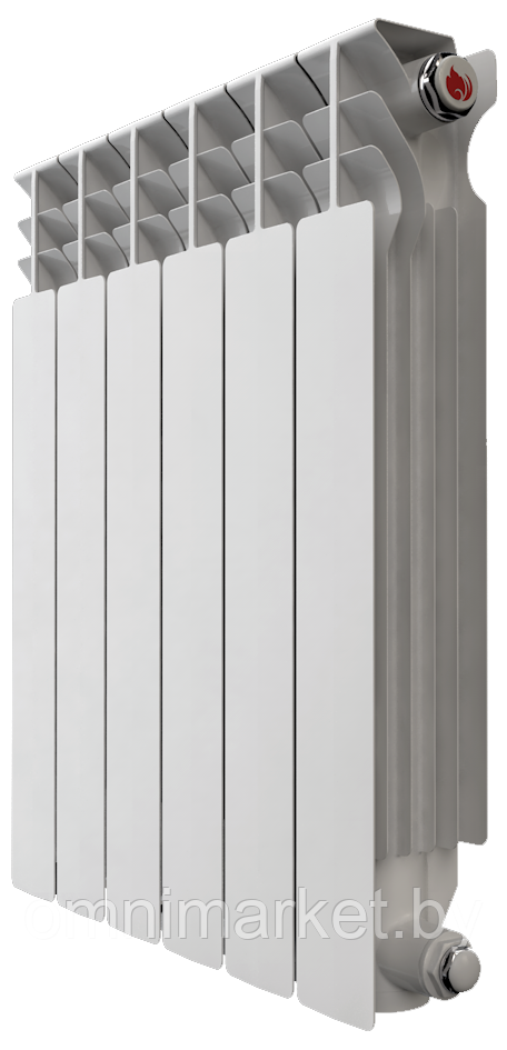 Радиатор алюминиевый НРЗ 500/100 (6 секций), Россия - фото 5 - id-p146404456