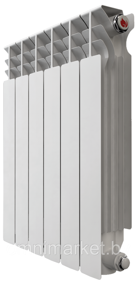 Радиатор алюминиевый НРЗ 500/100 (8 секций), Россия - фото 5 - id-p146404462