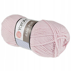 Пряжа Ярнарт Джинс Плюс (YarnArt Jeans Plus ) цвет 18 светло-розовый