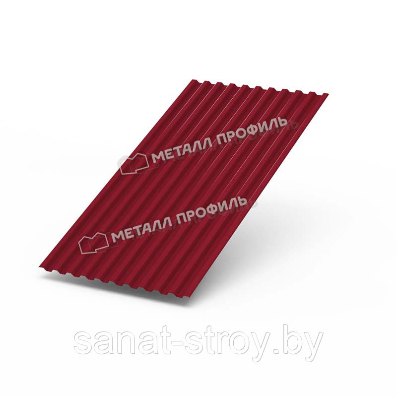 Профилированный лист С-21x1000-A (ПЭ-01-3003-0,45) RAL 3003 Красный рубин