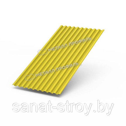 Профилированный лист С-21x1000-A (ПЭ-01-1018-0,45) RAL 1018 Желтый цинк, фото 2
