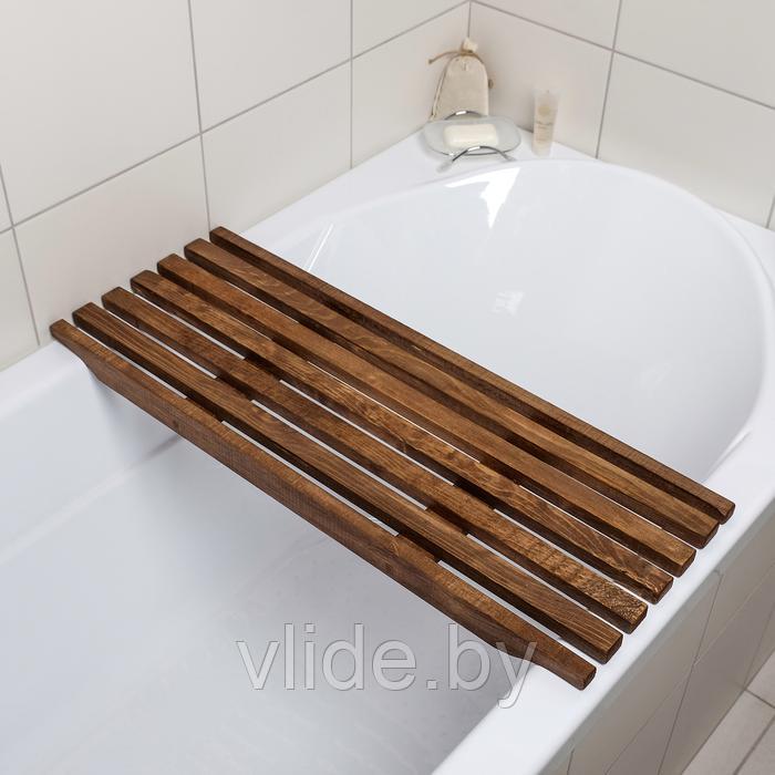 Решётка в ванну с водоотталкивающим покрытием, 68×26×3 см, сосна - фото 5 - id-p146408493