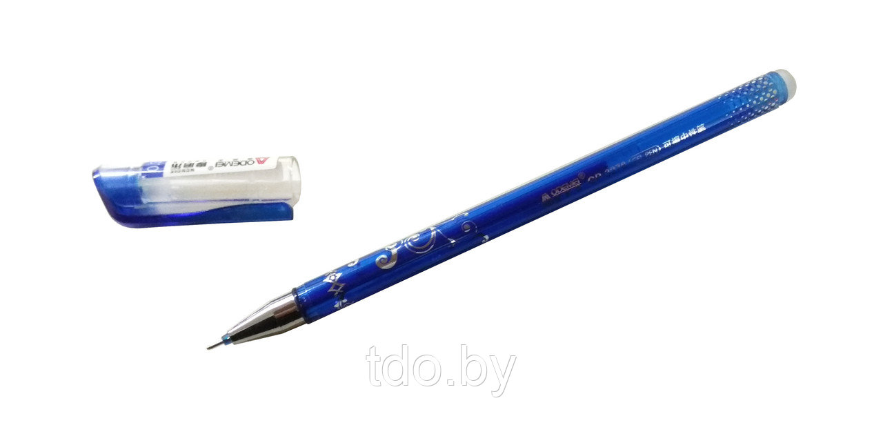 Ручка гелевая со стираемыми чернилами, цвет - СИНИЙ, наконечник 0,38 мм - фото 4 - id-p146409845