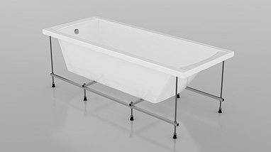 Акриловая ванна 170*70 "Нимфей" с каркасом и экраном, фото 2
