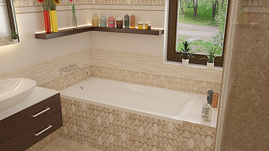 Акриловая ванна "Нимфей" 170*70 на ножках с экраном, фото 2