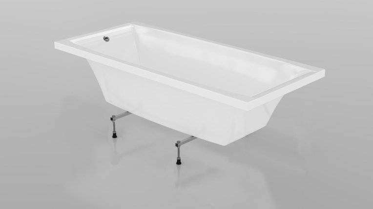 Акриловая ванна 170*75 "Тиритака" на ножках и экраном, фото 2