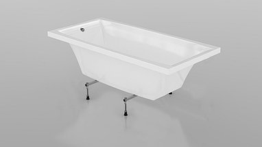 Акриловая ванна 170*75 "Мангул" на ножках и экраном, фото 2
