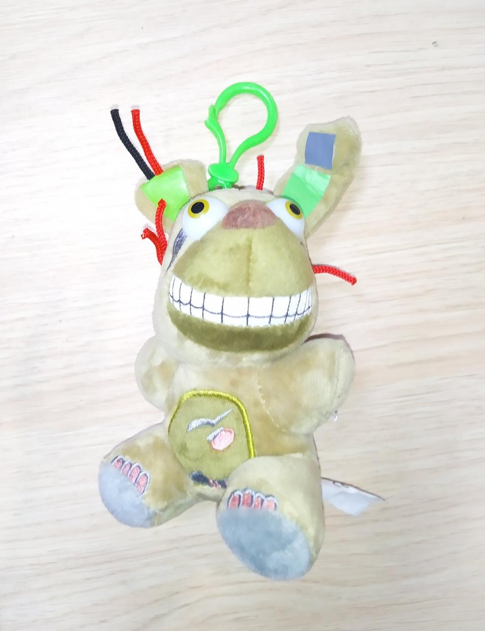 Мягкая игрушка брелок Пять ночей с Фредди кошмарные аниматроники Springtrap, рост 13 см