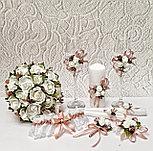 Набор свадебных свечей "Майский" для обряда "Семейный очаг" в пудровом цвете, фото 3