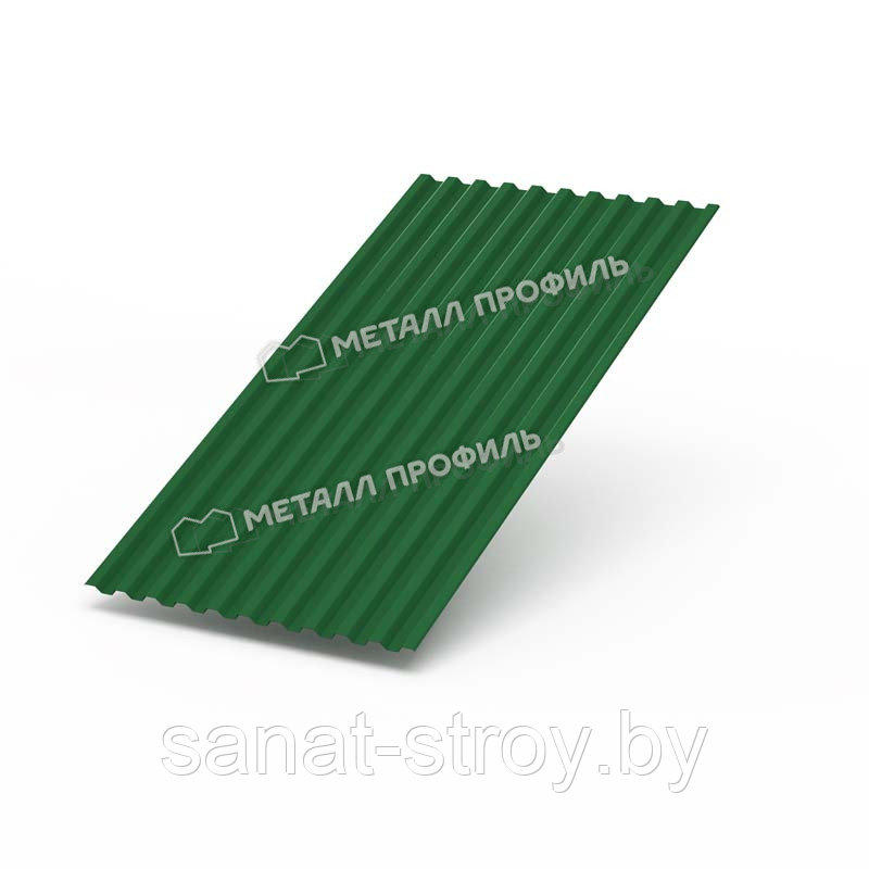 Профилированный лист С-21x1000-A NormanMP (ПЭ-01-6002-0,5) RAL 6002 Зеленый лист