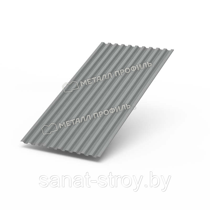 Профилированный лист С-21x1000-A NormanMP (ПЭ-01-9006-0,5) RAL 9006 Белый алюминий