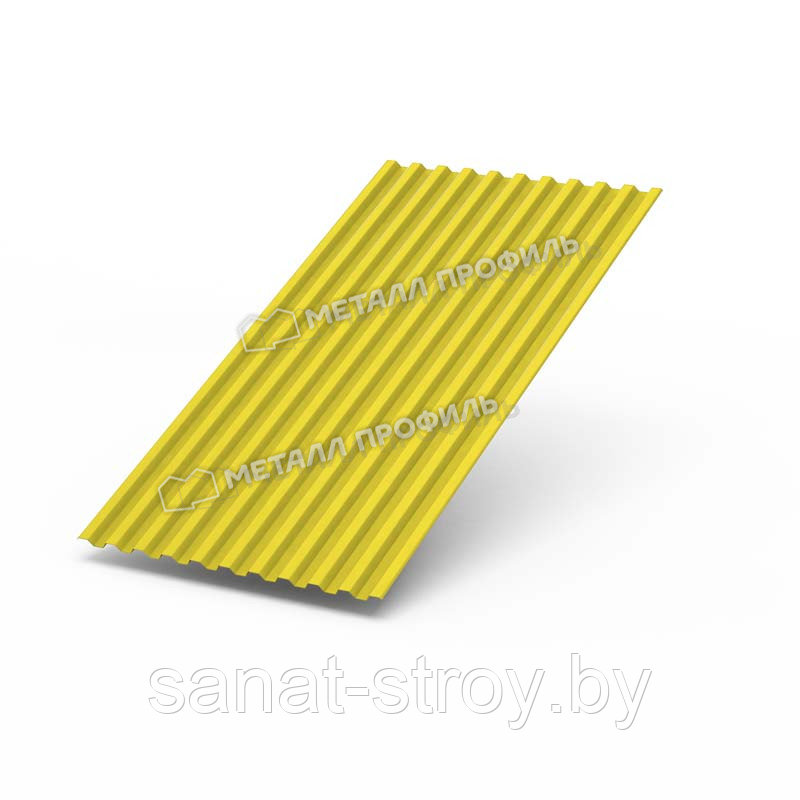 Профилированный лист С-21x1000-A NormanMP (ПЭ-01-1018-0,5) RAL 1018 Желтый цинк - фото 1 - id-p146438099