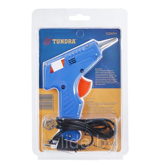 Клеевой пистолет TUNDRA, 20 Вт, 220 В, выключатель, индикатор, длинное сопло, 7 мм - фото 8 - id-p146447472