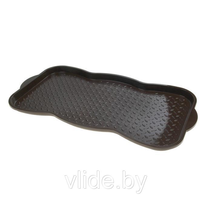 Лоток для обуви, 75×38,5×3 см, цвет шоколадный - фото 1 - id-p146447644