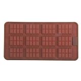 Форма для льда и шоколада Доляна «Плитка», 21×11 см, 12 ячеек (2,7×3,9 см), цвет шоколадный, фото 8