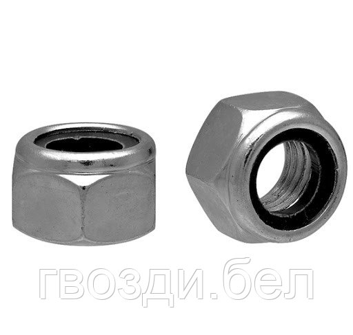 Гайка cо стопорным кольцом М10 (1 уп./2000 шт.) - фото 1 - id-p146451597