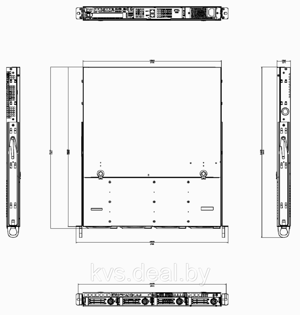 Корпус для сервера Supermicro CSE-813MFTQC-350CB2 - фото 3 - id-p146452196