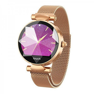Умные часы Женские B80 Smart Watch на магнитном браслете Золото