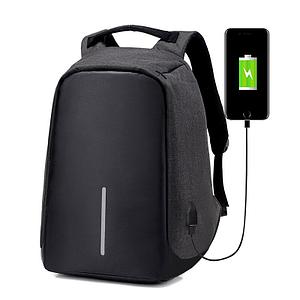 Рюкзак Bobby XL с отделением для ноутбука до 17 дюймов и USB портом Антивор Черный