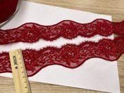 Кружево эластичное реснички 6 см NY 95% EL 5% Lipstick red - фото 2 - id-p146456073