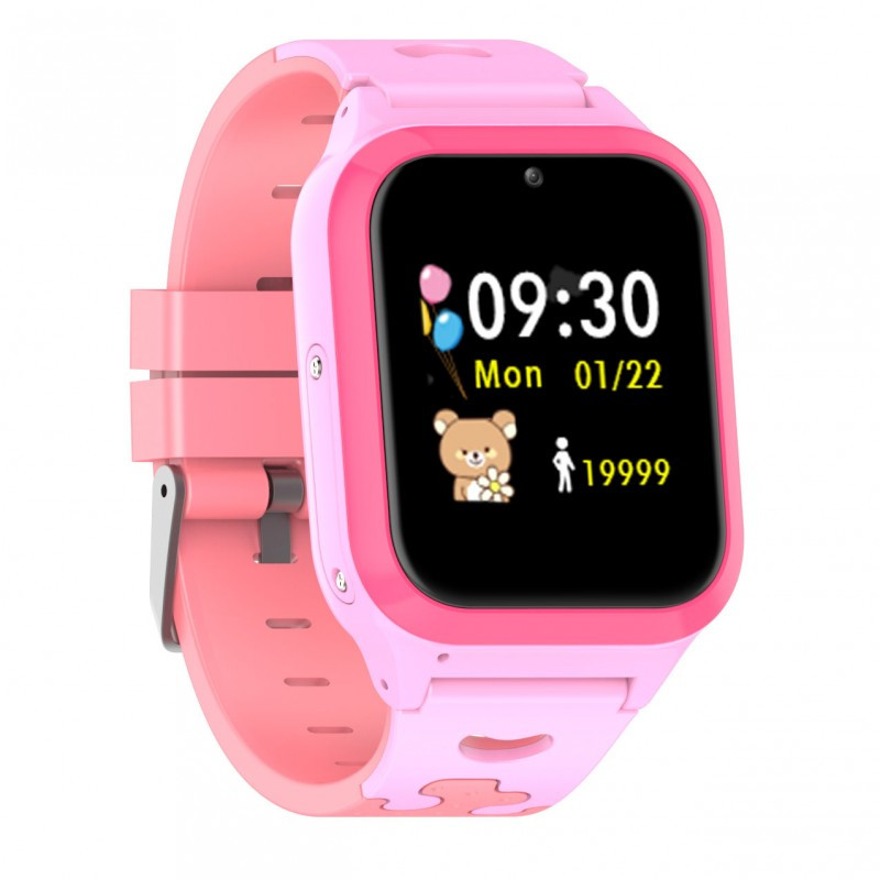 Детские умные часы Leefine Q23 розовые (GPS, Глонасс, телефон)