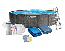 Каркасный бассейн Intex Greywood Prism Frame Premuim 457х122см, арт. 26742